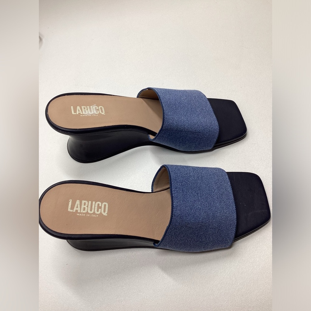 Labucq Stretch Denim Wedge Heels Size EU 39 - Picture 4 of 11